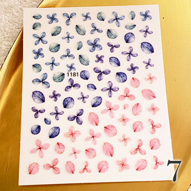 ゆうパケット対象商品 ニュアンスネイル フラワーネイル 花ネイル ネイルシール 水彩ネイル 水彩フラワー 水彩花 サロン仕様ネイルシール ニュアンス フラワーシール 1 8