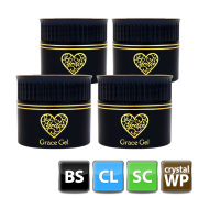 ●ゆうパケット不可●HEMAフリー グレースジェルよくばりセット2（ベース・クリア・スカルプ・クリスタルワイプレストップ各15ml）