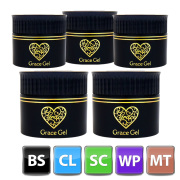 HEMAフリー グレース超よくばりセット（ベース・クリア・スカルプ・ワイプレストップ・マットトップ各15ml）