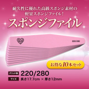 【ゆうパケット対象商品】スポンジファイル#220/#280お得な10本セット[会員割引対象] 