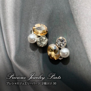 【ゆうパケット対象商品】 ネイルパーツ ジュエリーパーツ ネイルアート ジュエリーネイル プレシャスジュエリーパーツ 2個入り 30