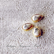 【ゆうパケット対象商品】 ネイルパーツ ジュエリーパーツ ネイルアート ジュエリーネイル コンチョネイル アンティークネイル アンティークターコイズパーツ 3個入り 11