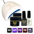 HEMAフリー ベース+マットトップ+アシッドレスプライマー+プライマーボンダーセット（(各15ml)＋48Wライト