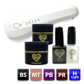  HEMAフリー ベース+マットトップ+アシッドレスプライマー+プライマーボンダーセット(各15ml)＋ハンディライト