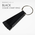 【ゆうパケット対象商品】 色付きのカラーチャート カラーチャート カラー見本 ブラックカラーチャートリング スクエア（50本）