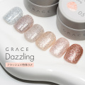 HEMAフリー TPOフリー 光がなくても暗くならない特殊キラキラパウダー配合ジェル フラッシュ入り GRACE Dazzling Gel 3g全色セット [会員割引対象]