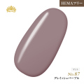 【ゆうパケット対象商品】オフが簡単！HEMAフリー プリティーカラージェル3ml グレイッシュパープル P87