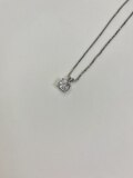 一粒ダイヤ風ショートネックレス