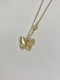 ゴールド蝶ショートネックレス