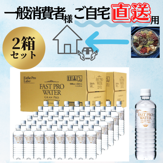 【プロラボ】ファストプロウォーター(500ml×2箱セット)