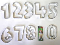 数字のクッキー抜き型