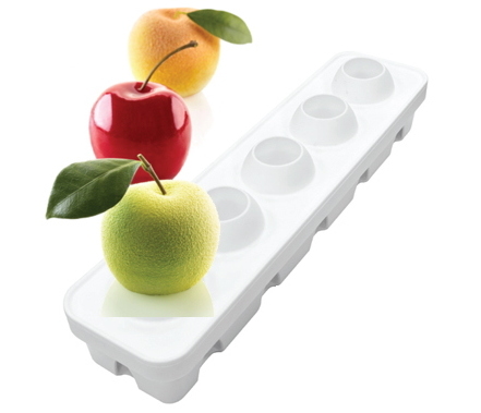 超柔軟シリコンケーキ型 立体 3D MELA CILIEGIA & PESCA 115