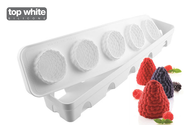 立体 3D 超柔軟シリコンケーキ型 いちご 苺 フランボワーズ イチゴ