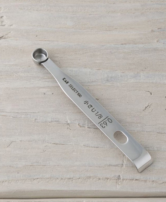 計量スプーン 小匙(小さじ)1/8(8分の1) 1.25cc(水1.25g) DH3125