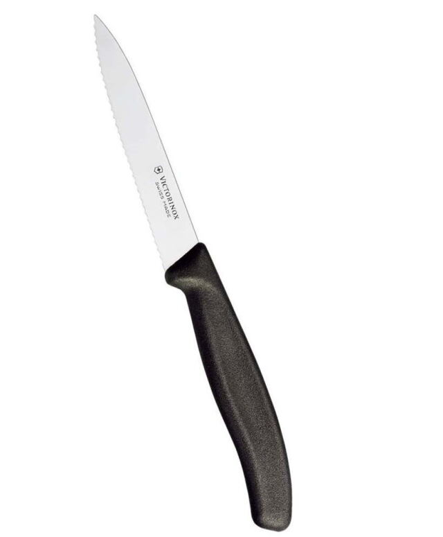 ビクトリノックス ペティナイフ 波刃 10cm(全長214mm)黒 6921460