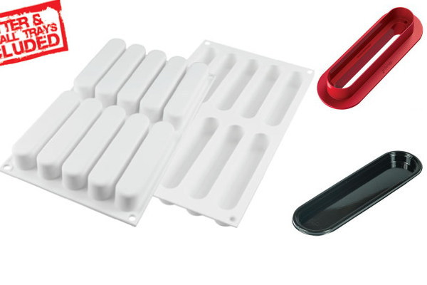 3点セット　シリコマート　ケーキ型　角型　ケーキデザイン［Silikomart］ 3点セット シリコマート ケーキ型 角型 ケーキデザイン［Silikomart