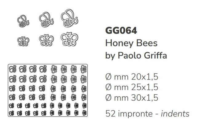 シリコン製すり込み型 上飾り用 Honey Bee(蜂・ハニー・はち