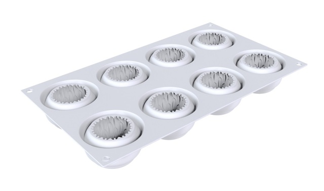 KIKU 70(sf415F)キク 70(菊,練り切り,ねりきり、和菓子) 直径58mm-8取