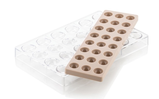 キットセミスフィア01(kt semis01)チョコレート型 【直径30mm×H16.5mm