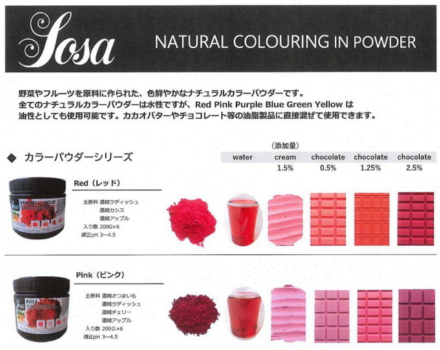 PCB カカオバター ココアバター ローズ ピンク チョコレート用色粉 PCB カカオバター ココアバター ローズ ピンク チョコレート用色