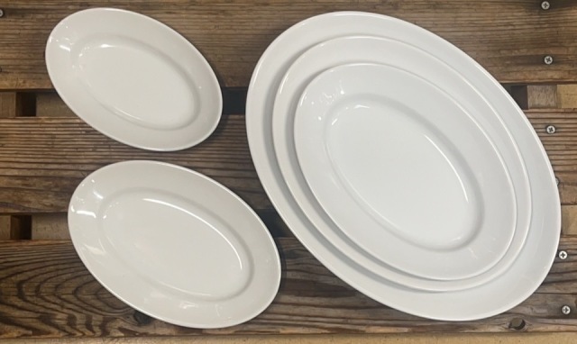 業務用 厚手 白 プラター(小判皿) グランシェフ セレクション(日本製)