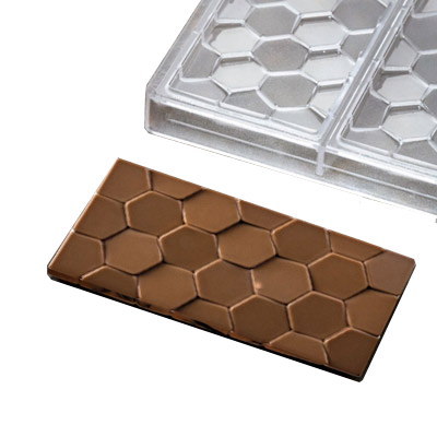 チョコレート型pavoni【PC5006 Pave 蜂の巣 Bar 板チョコ