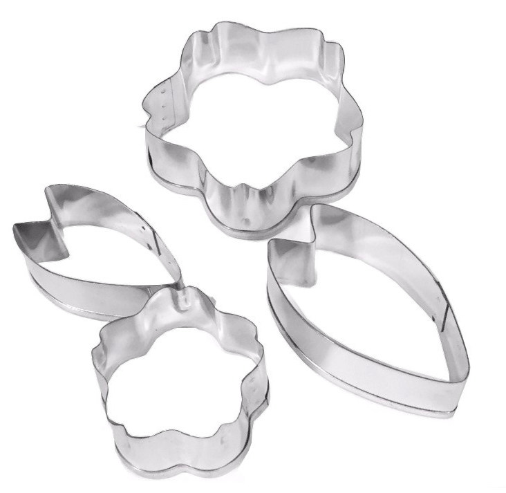 クッキー型cookieサクラとさくらの花びら4個セット抜き型cherry Blossoms And Cherry Blossom Petalsオリジナルレシピ付