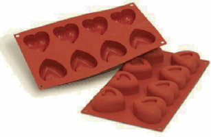 シリコン型 ハートin Heart （大）8取