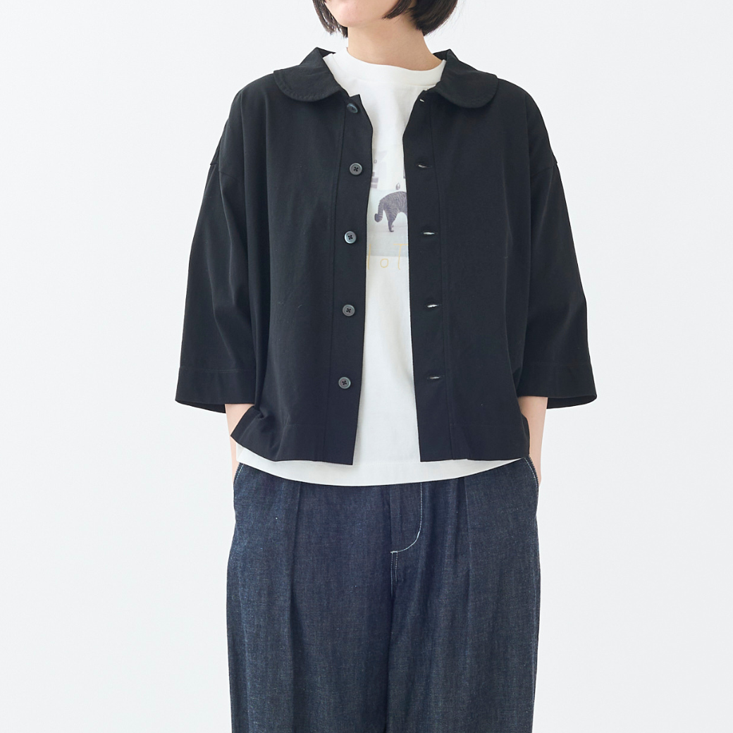 ラウンドカラーカーディガン