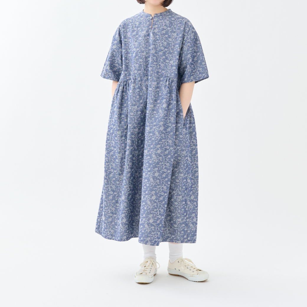 『Blue Ivy』マオカラーワンピース