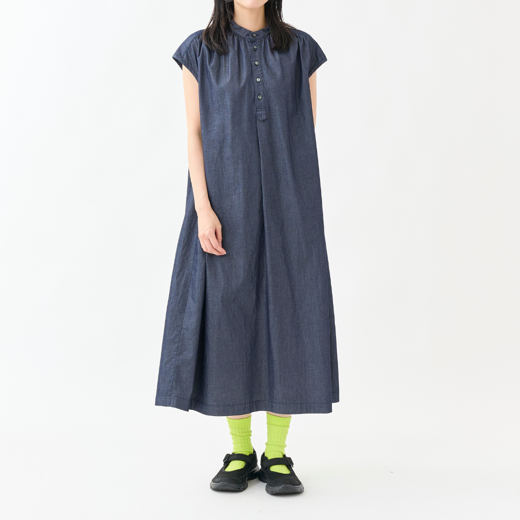【8月上旬発売予定】4ozデニムフレンチスリーブワンピース（予約）