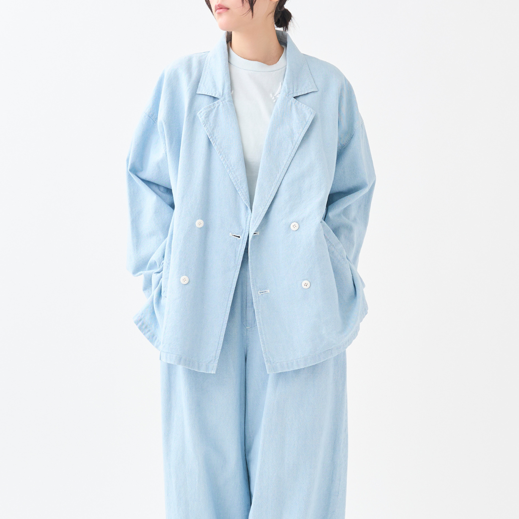 3/1 on sale】インディゴオックスダブルジャケット KATO` GRANDMA MAMA