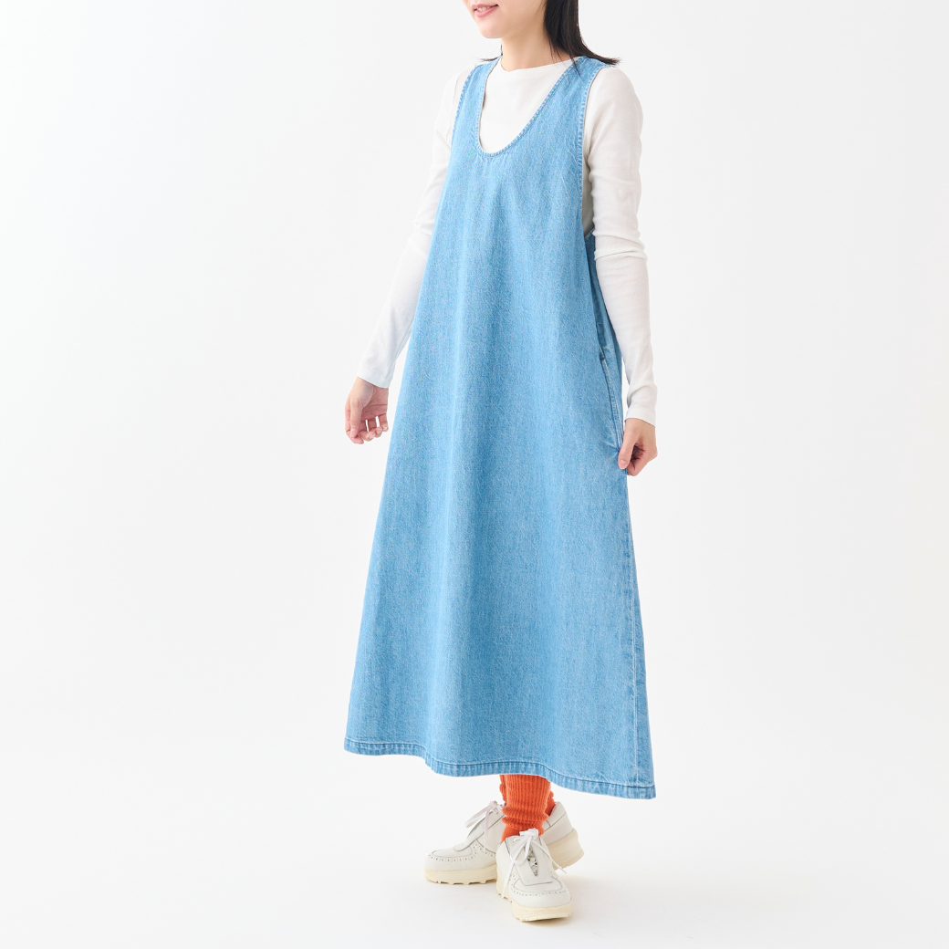 2026年2月お届け】10ozデニムUネックジャンパースカート KATO` GRANDMA