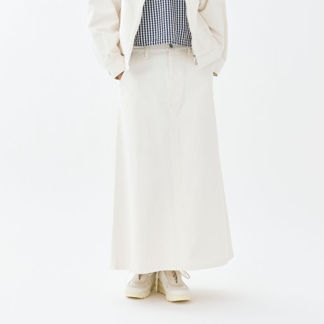 『White pigment』 オックスロングスカート