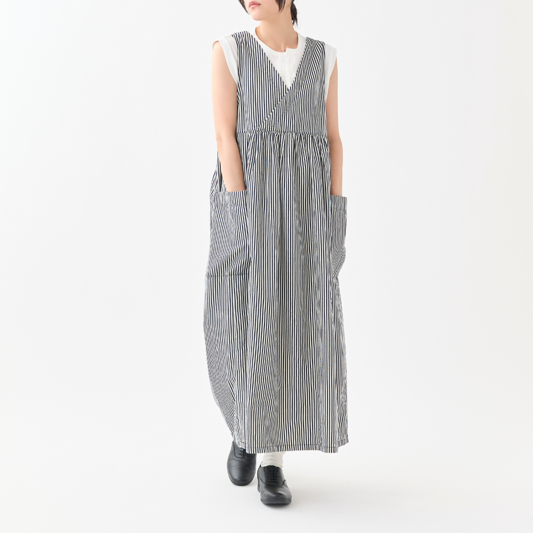 ヒッコリー2wayサイドポケットジャンパースカート