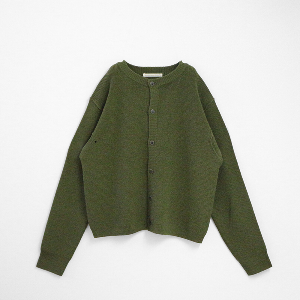 配色ボタンニットカーディガン