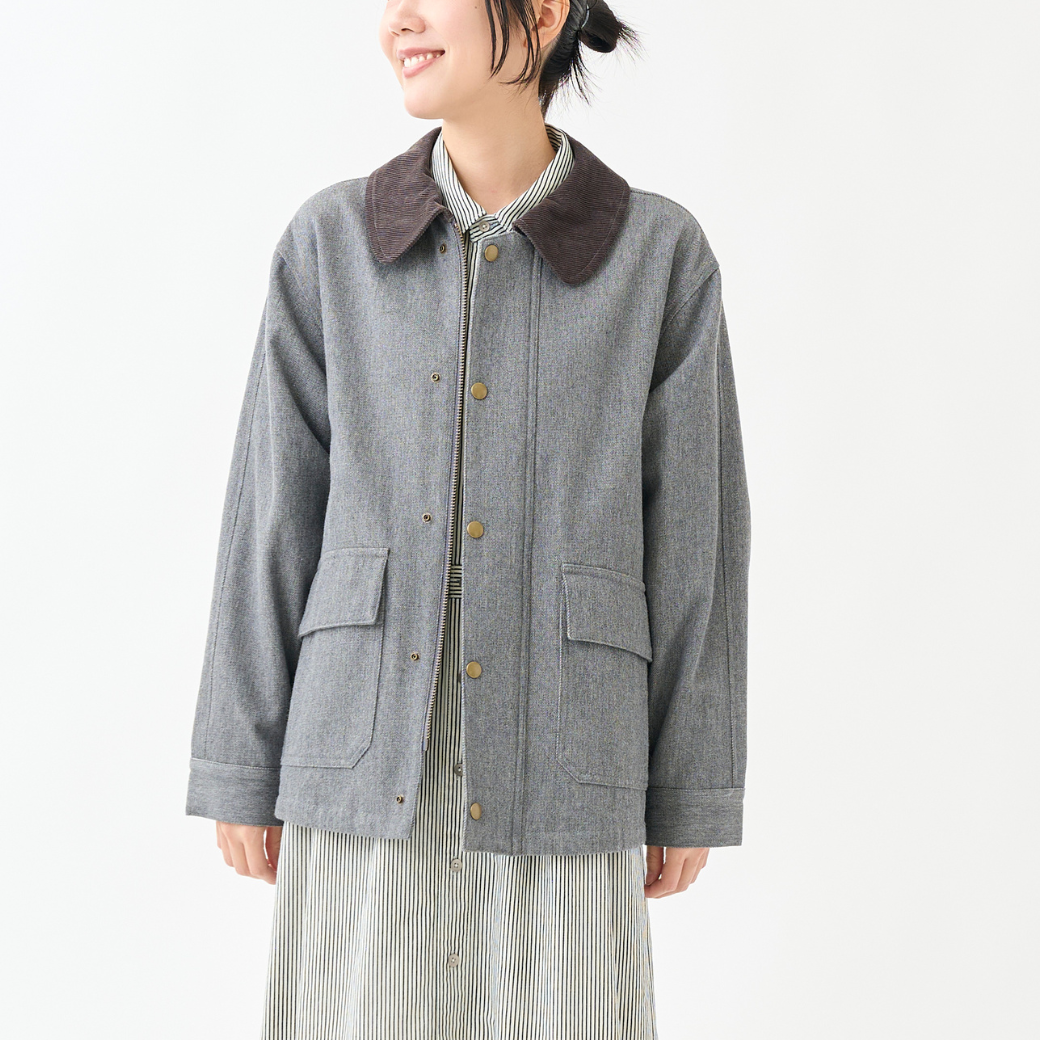 【9月上旬発売予定】ウールコットンデニムユーティリティブルゾン（予約）