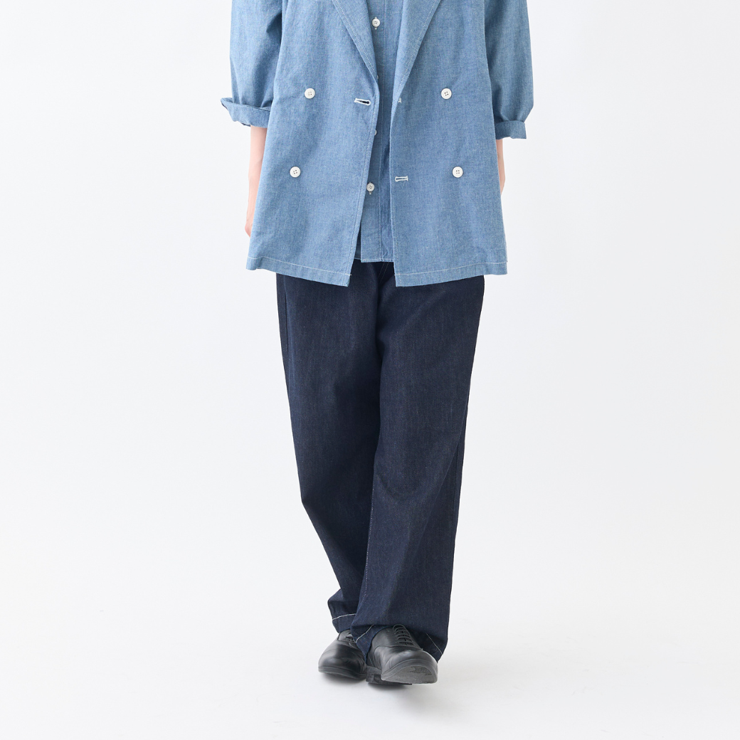 【8月中旬入荷予定】8ozデニム １タックパンツ