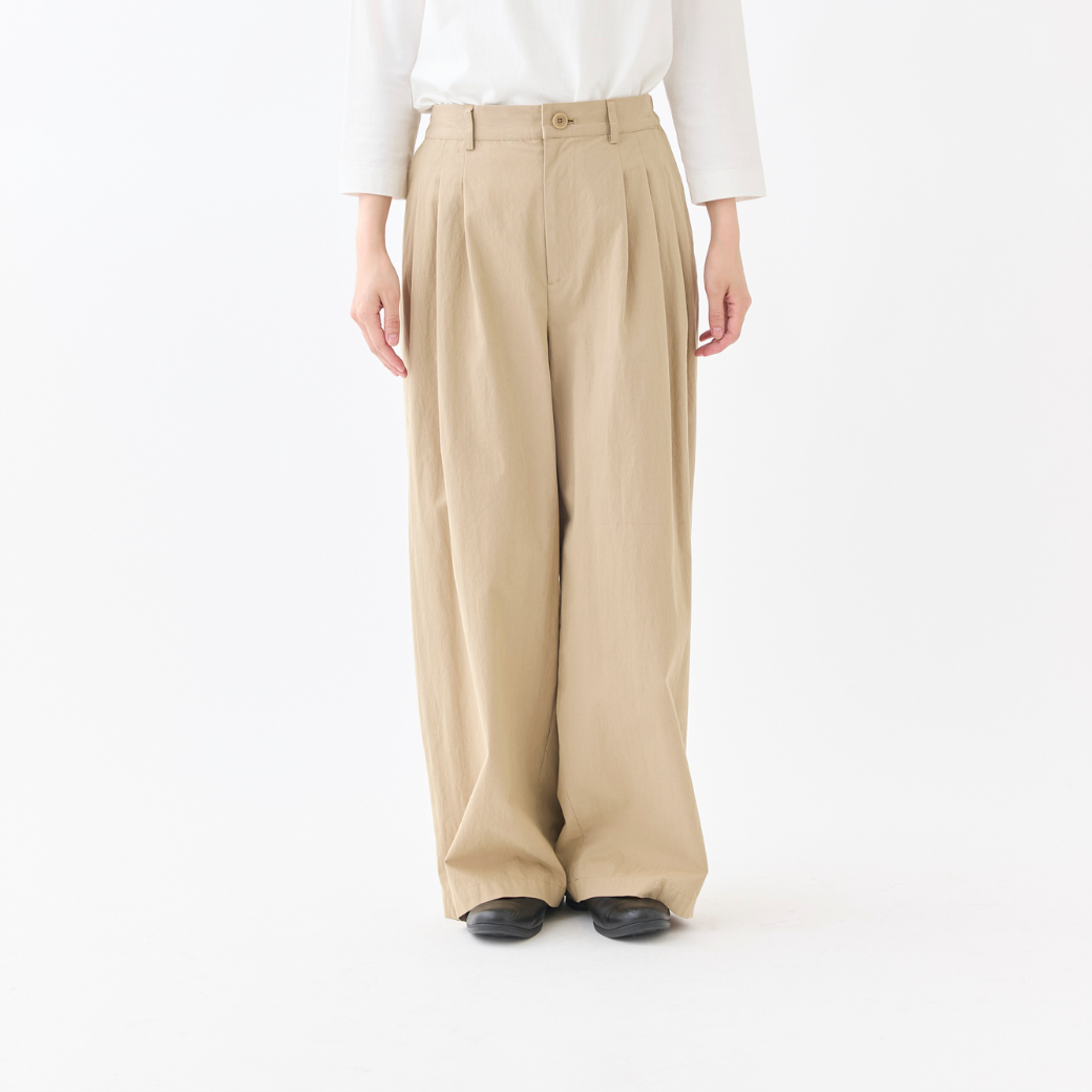C/Nピーチ3タックワイドパンツ