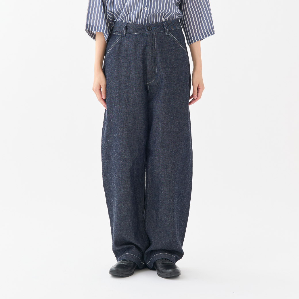 6oz綿麻デニムペインターパンツ