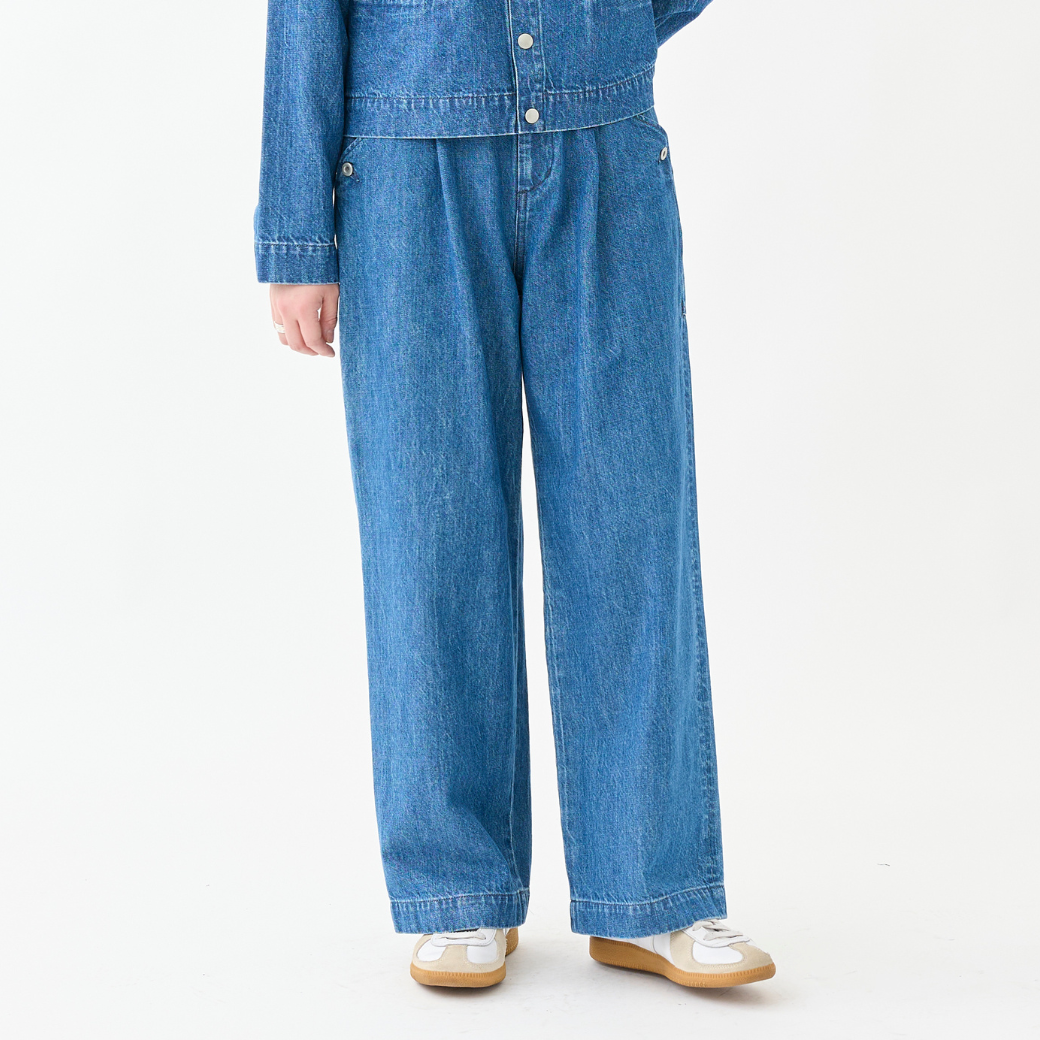 【10月上旬発売予定】10ozデニム1タックワイドパンツ（予約）