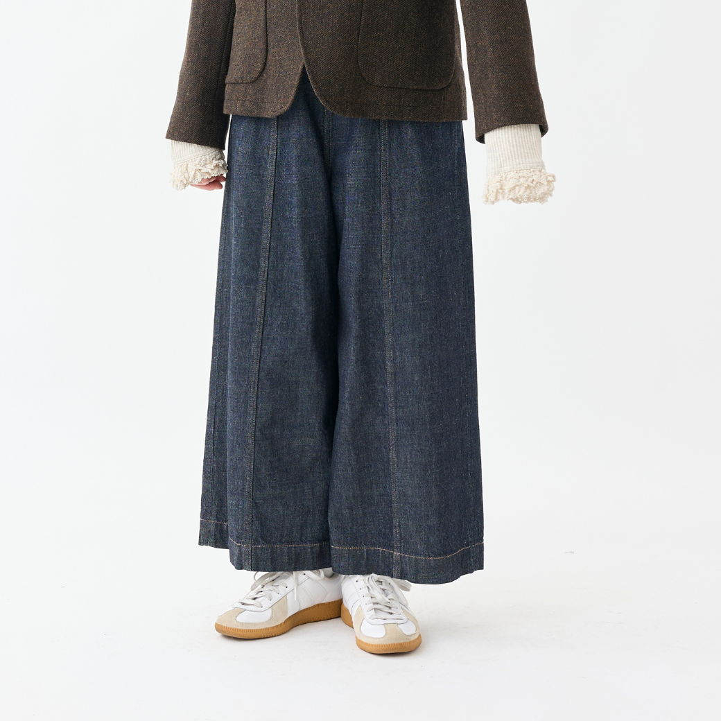 【11月上旬発売予定】10ozデニムセンターシームワイドクロップドパンツ（予約）