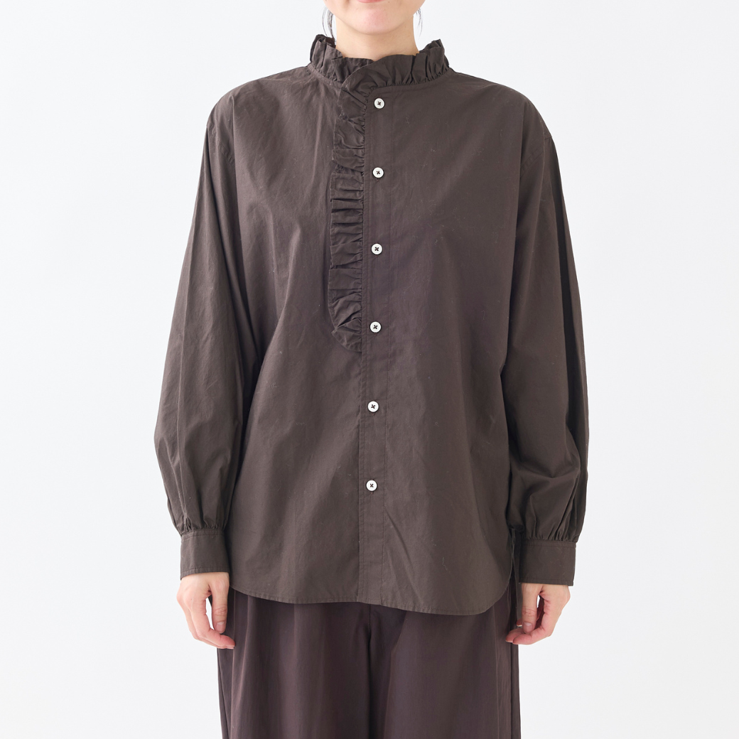 タイプライター フリルスタンドカラーシャツ KATO` GRANDMA MAMA DAUGHTER