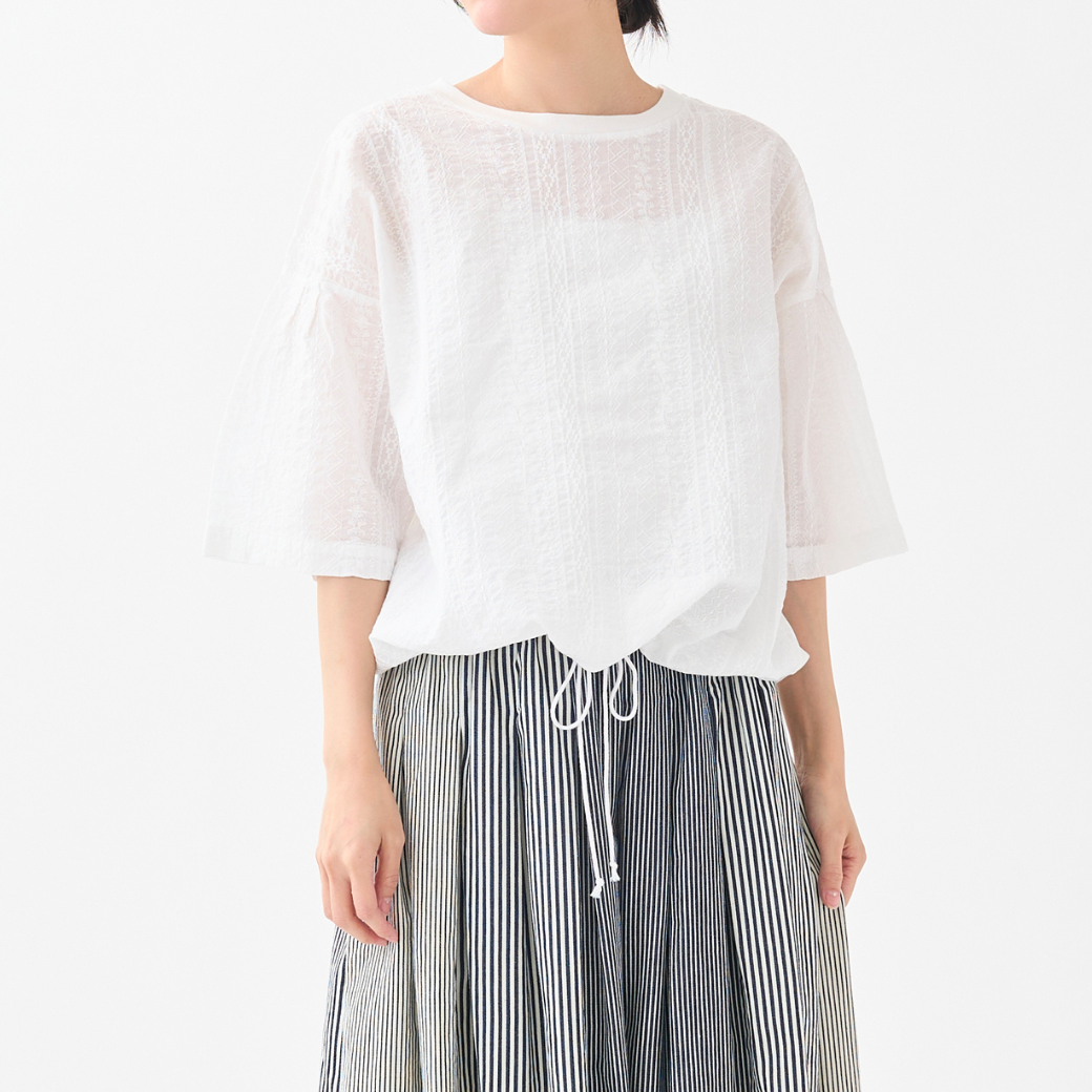 エンブロイダリードロストカットソー