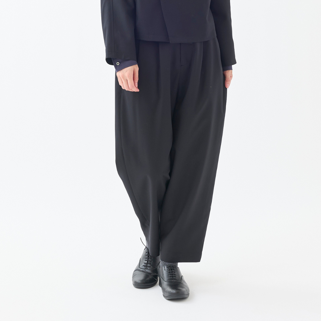 ウールギャバジン ワイドテーパードパンツ KATO` GRANDMA MAMA DAUGHTER