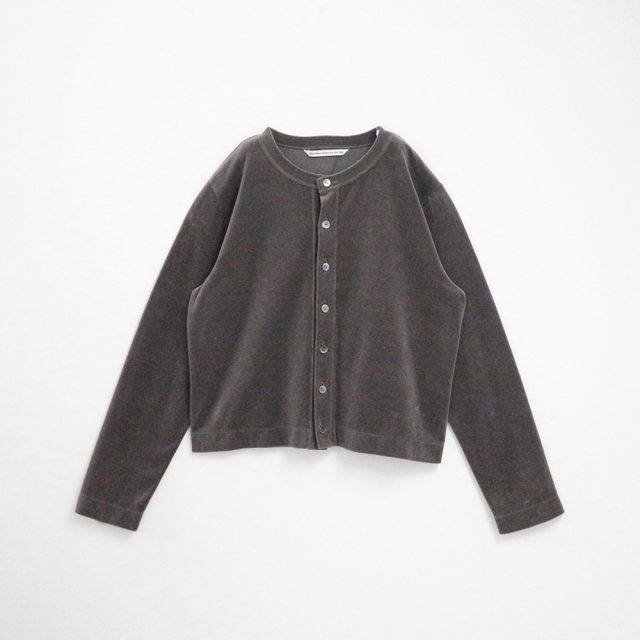 ベロアショートカーディガン