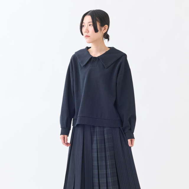 セーラーカラーポロカットソー