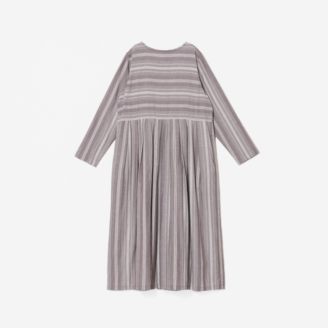 【Tyrolean striped】ウエストタックワンピース