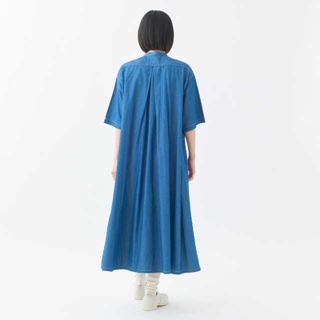 【Reformation】 デニムフィットワンピース★ 4ozデニム アシンメトリータックワンピース KATO` GRANDMA MAMA