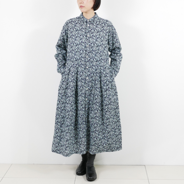 Deesha Signature Tote カジュアル フォーマル ペイズリーフラワータックシャツワンピー KATO` GRANDMA MAMA